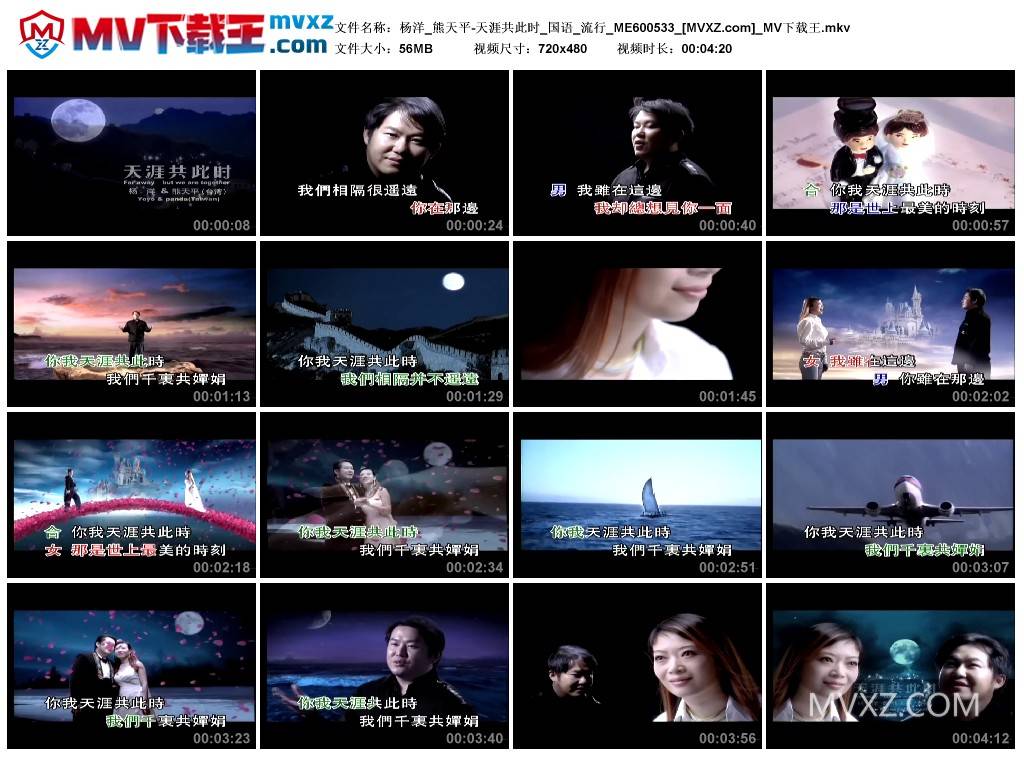 杨洋_熊天平-天涯共此时_国语_流行_ME600533